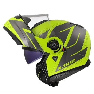 Immagine di LS2, Casco Moto Modulare STROBE II CODE Gloss H V Yellow Grey, L