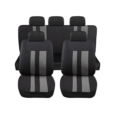 Immagine di Auto Accessori Lupex Set Coprisedili Universali LS07 Colore Grigio Anteriori e Posteriori in Poliestere Utilitaria No Suv