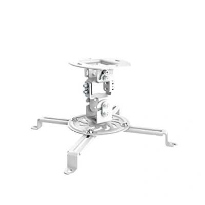 Immagine di conecto, montaggio a soffitto per proiettore/proiettore, inclinabile (+/ 15), ruotabile (360), distanza dal soffitto: 15 cm, capacità di carico: 13,5 kg, bianco