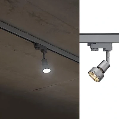 Immagine di SLV PURI Lampada per sistema su binario GU10 Grigio Argento
