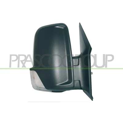 Immagine di specchio retrovisore esterno Prasco ME9197383 Dx nero elettrico termico, con a grandangolo, Braccio corto, convesso