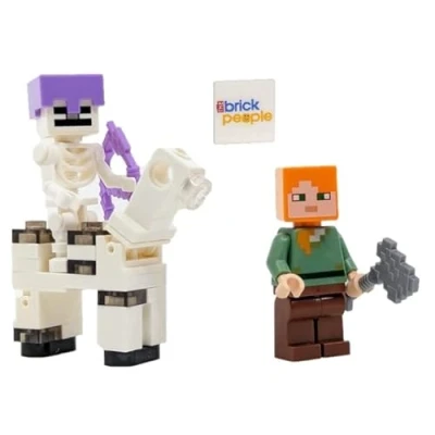 Immagine di LEGO Minecraft: Alex con scheletro e cavallo mini set