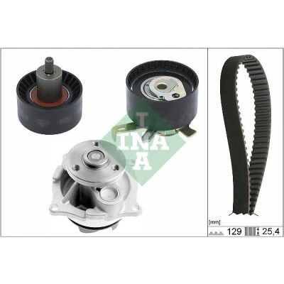 Immagine di INA 530 0066 30 pompa acqua + Kit Cinghia Distribuzione con FORD: Focus Mk1 Hatchback, Station Wagon, Transit Connect Van