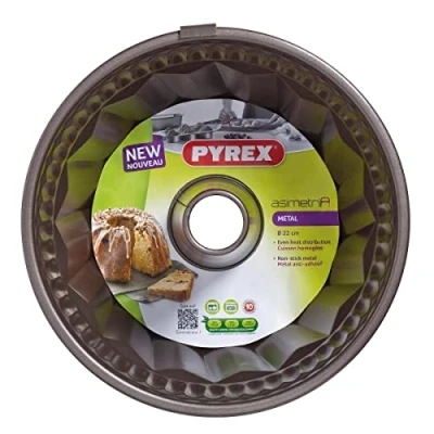 Immagine di Pyrex 8013123,0 Asimetria Stampo per gugelhupf in acciaio antiaderente, ø 22 cm, marrone