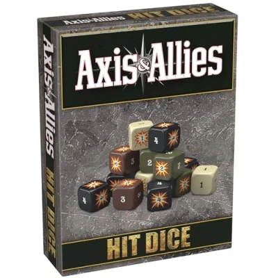 Immagine di Renegade Games Studio: Axis &amp; Allies: Hit Dice 72 dadi in 4 stili, 16 mm, borsone stile militare, accessorio per giochi da tavolo e aggiornamento