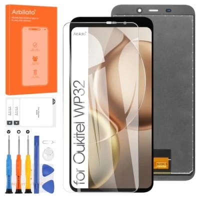 Immagine di Arbilato Schermo LCD per Oukitel WP32 Display Touch Screen Digitalizzatore 5.93&quot; Vetro Pannello Sensori Assembly Kit Riparazione (nero)