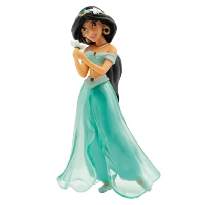Immagine di Bullyland 12455 statuetta di Walt Disney Aladdin, Principessa Jasmin, circa 9,7 cm, ideale come per torte, fedele ai dettagli, senza PVC, ottimo regalo bambini giocare fantasiosi