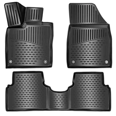 Immagine di Set di tappetini in gomma 3D per VW ID.3 dal 2020 bordo extra alto 5 cm accessori ID3 ID 3
