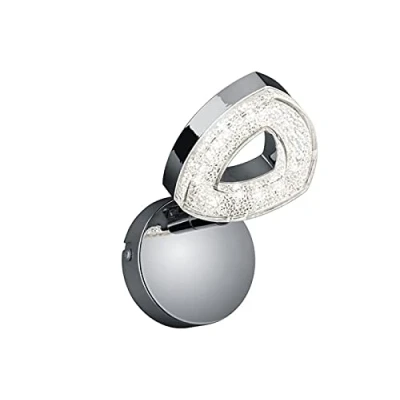 Immagine di Reality R82131106 Tours Spot Singolo a LED Integrati in Diffusore Triangolo, Cromato