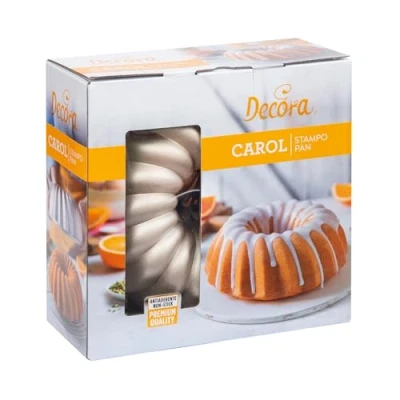 Immagine di Decora 0080114 Stampo Antiaderente Carol Ø 24 X 10 h Cm, In Alluminio Pressofuso, per realizzare preparazioni dolci e salate.