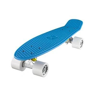 Immagine di Ridge Mini Cruiser Skate Skateboard Retro 22&quot; Completo nel Rosso, Cuscinetti ABEC 7, Rosso Nero