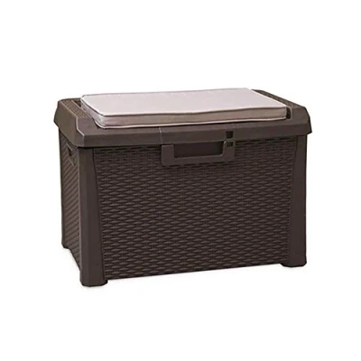 Immagine di Toomax baule Compact Box Santorini Plus da Esterni, 125 litri, colore marrone, dimensioni cm 73x50,5x49,5h.