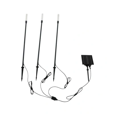 Immagine di Lampada LED solare Balian di Lindby, set 3, nero, alluminio, 3000K