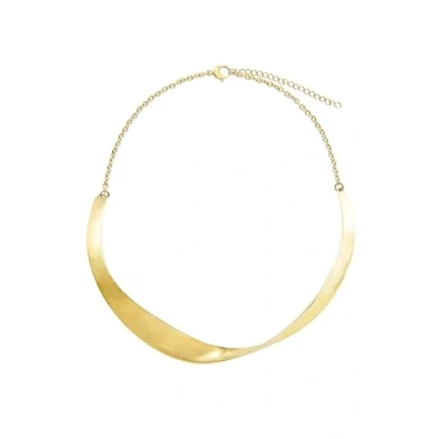 Immagine di BreIL TJ3458 Collezione Retwist, Collana Donna in Acciaio Specchiato IP Gold, con Parte Rigida Sinuosa, Idee Regalo e Ragazza, Pratica Chiusura Lunghezza Regolabile 39 45 cm, Colore Gold