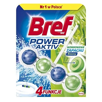 Immagine di Bref Power Active Pine Original Detergente per WC, 50 g, confezione da 5