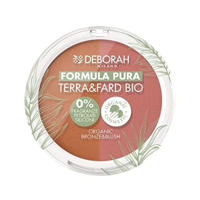 Immagine di Deborah Terra &amp; Fard Formula Pura, con materie prime Biologiche e Vegane Scalda il colorito dona un finish radioso Ideale per pelli sensibili Colore n.3 Tan, 9 gr