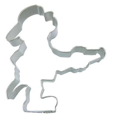 Immagine di Staedter Stampo per biscotti a forma di pompiere, in acciaio inox, 7 x 2 cm, colore: Argento