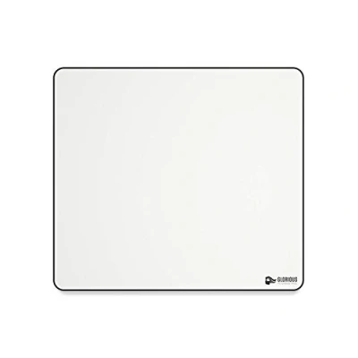 Immagine di Glorious Gaming Cloth Mousepad (XL) Bordi cuciti, superficie liscia per velocità e controllo, base antiscivolo, lavabile in lavatrice, grande (460 x 410 2 mm) Bianco
