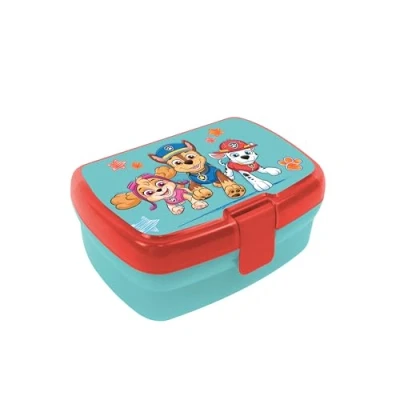 Immagine di p:os 35415 Scatola Paw Patrol per Bambini con Uno Scomparto, Pranzo in plastica Chiusura a Clip, la merenda l&#039;asilo, Scuola e Il Tempo Libero, Multicolore,