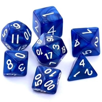 Immagine di REBEL Set di dadi RPG Perlato Blu scuro