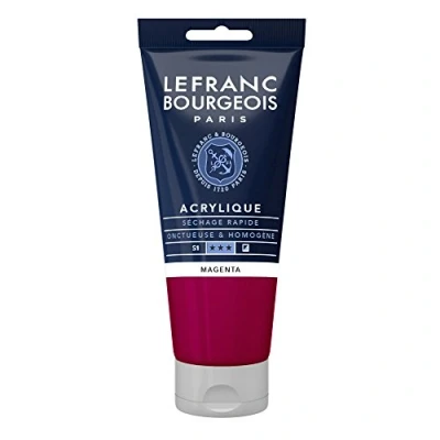Immagine di Lefranc Bourgeois Fine Acrylic Colore Acrilico, Magenta (Magenta), 80 ml