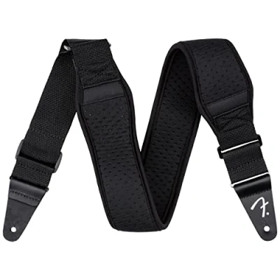 Immagine di Fender, Bassman Tracolla in Neoprene per Chitarra e Basso, 6cm Larghezza, Colore Nero