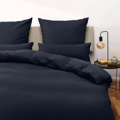 Immagine di Blumtal Copripiumino Matrimoniale 240x220 e Federe 50x80 Set di Lenzuola in microfibra extra morbida certificata Oeko Tex, con 2 3 pezzi Blu Oceano
