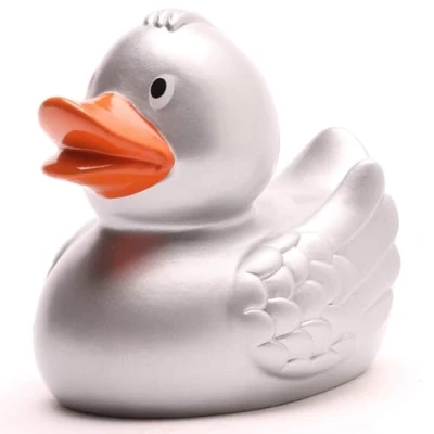 Immagine di Duckshop Paperella per il bagno, color argento, lunghezza:8 cm