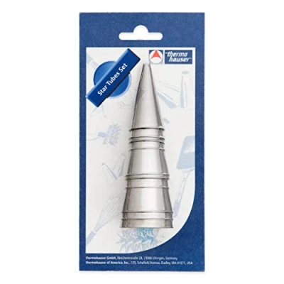 Immagine di Thermohauser 8300020720 Set di beccucci a Stella (Acciaio Inossidabile), Diametro 0,4 1,3 (L) e 1,5 1,8 (XXL) cm, 10 Pezzi