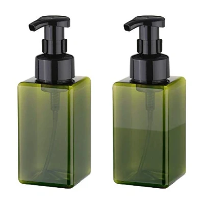 Immagine di UUJOLY Dispenser di Sapone schiumoso, 450 ml, Bottiglia Ricaricabile con Pompa per Liquido, Shampoo, bagnoschiuma (2 Pezzi) Lyndee