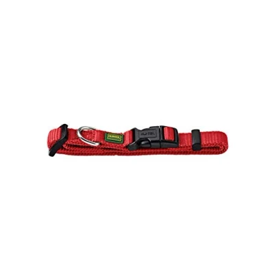 Immagine di HUNTER Vario Basic, Collare per Cani, Robusto, Morbido, con Chiusura A Scatto, M e 2, Rosso