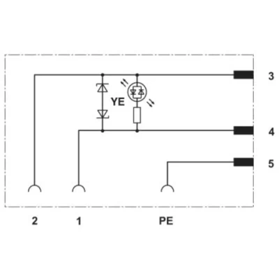 Immagine di Connettore per valvola SAC 3P MR/B 1L Z SCO 1458554 Phoenix Contact Contenuto: 1 pz.