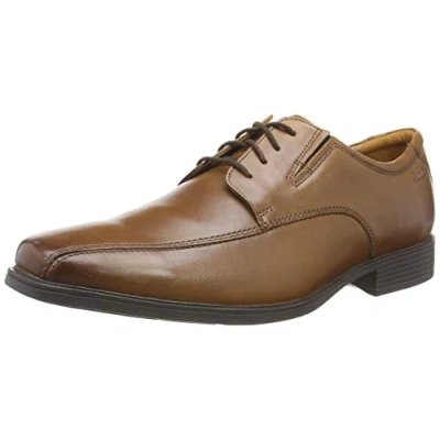 Immagine di Clarks Tilden Walk, Scarpe Stringate Uomo, Dark Tan Lea, 47 EU
