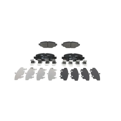 Immagine di ATE 13.0460 2657.2 Kit pastiglie freno con segnalatore acustico usura lamierino anticigolío accessori JEEP: Wrangler IV