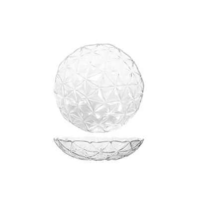 Immagine di PASABAHCE Estrella Set 2 Piatti Fondi in Vetro, 20cm, Trasparenti, Design Moderno ed Elegante