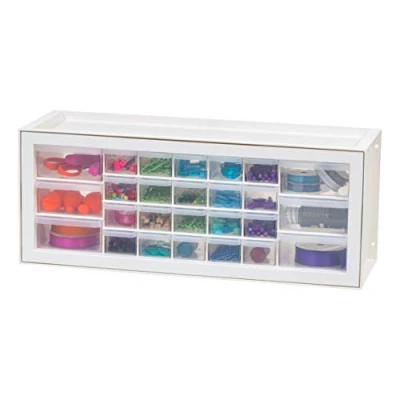Immagine di IRIS DPC 26 Organizer per Piccole Parti, Cucito e Artigianato, Bianco, Drawers