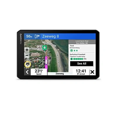 Immagine di Garmin CamperCam 795, Navigatore GPS per Camper e Caravan, Dash Cam integrata, Registra video a ciclo continuo, Salvataggio automatico