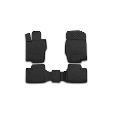 Immagine di Element tappetini in Gomma 3D Premium su Misura Adatti per Mercedes Benz M klasse, MK 2 (II), 2005 2011, Fuoristrada 5 Porte, 4 Pezzi.