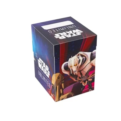 Immagine di Star Wars Unlimited SOFT CRATE Full Color Printed Officially Licensed Durable Deck Box, Holds 60 Double Sleeved Cards, TCGs &amp; LCGs, Ahsoka Tano/General Grievous Design, Made by Gamegenic