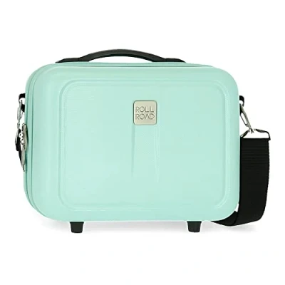 Immagine di Roll Road Camboya borsa da toilette adattabile, con a tracolla, 29 x 21 15 cm, rigida, in ABS, 9,14 l, colore: Verde