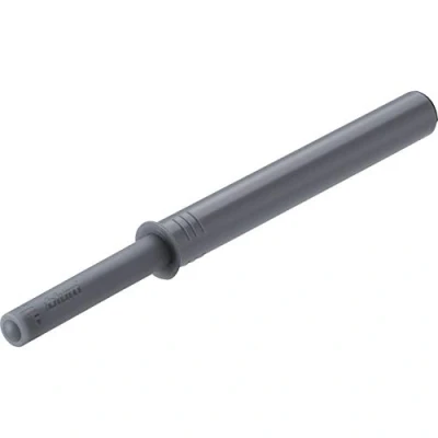 Immagine di Blum Tip On Maniglia lunga per porte da forare, con magnete in plastica, colore: Grigio platino