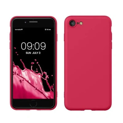 Immagine di kwmobile Custodia Compatibile con Apple iPhone SE (2022) / (2020) 8 7 Cover Back Case per Smartphone in Silicone TPU Protezione Gommata awesome pink