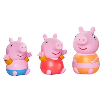 Immagine di Toomies Tomy, Mummy Pig, Peppa &amp; George, Giocattoli Giochi d&#039;Acqua, Divertenti Accessori da Bagno per Neonati, Adatti Bambini di 18 Mesi, 2, 3 e 4 Anni, Multicolore, Small, E73158A