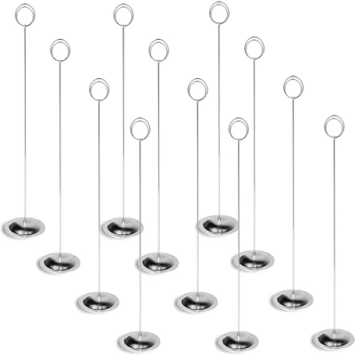 Immagine di HOHIYA 12 Pezzi Segnaposto Supporto Numeri da Tavolo Nozze Posto Numero Titolare