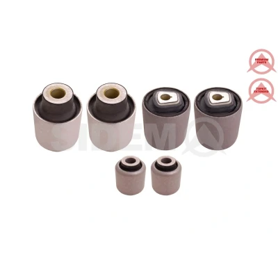 Immagine di SIDEM 821691 KIT Silent Block Assale anteriore inferiore Cuscinetto gomma metallo Braccio trasversale oscillante BMW: 5 GT