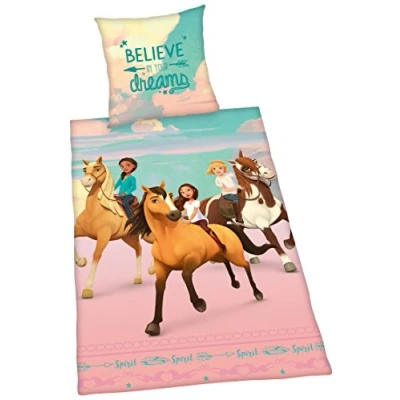 Immagine di Herding SPIRIT Set di Biancheria da Letto Reversibile, Copripiumino 135 x 200 cm, Federa 80 Cotone/Renforcé