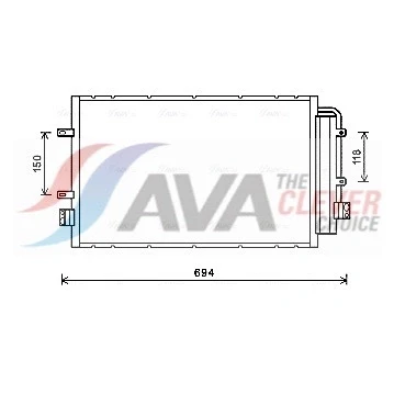Immagine di PRASCO IV5127D Condensatore con essiccatore 12,5 Alluminio, Plastica 560 R 134a IVECO: Daily V Van / Station Wagon, 6