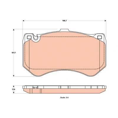 Immagine di TRW GDB1907 Kit pastiglie freno Predisposto per contatto segnalazione usura MERCEDES BENZ: Classe E Sedan, C T modell, GLC SUV