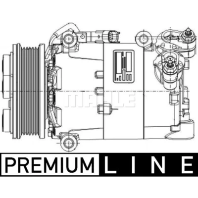 Immagine di MAHLE ORIGINAL ACP 1360 000P Compressore Aria Condizionata 7VS16ic 12 PAG 46 YF R 1234yf, 134a senza vite spurgo olio FORD: KUGA 1