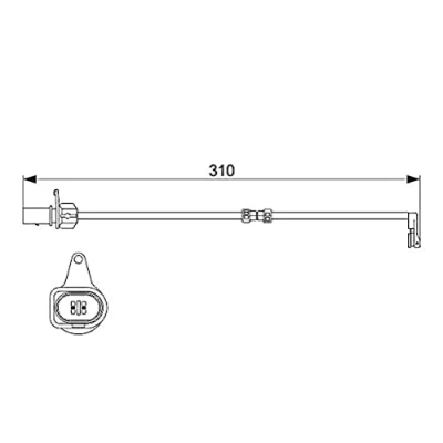 Immagine di BOSCH 1 987 474 506 Sensore Freni AUDI: A6 C7 Avant, Q5, A7 Sportback